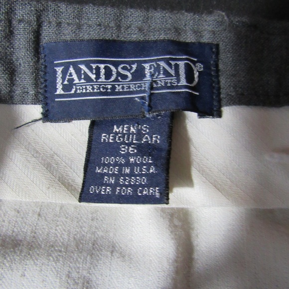Lands' End men's gray trousers - Picture 4 of 4